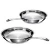 BEKA Lot De 2 Poêles Inox 20 Et 26 Cm Chef -Cuisine Ustensiles Boutique 279007 0 0 Lot de 2 poeles inox 20 et 26 cm Chef Beka