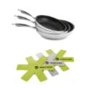 Batterie De Cuisine Poêles Anti-adhérentes Excell'Inox 20, 24 Et 28 Cm Et 3 Feutrines 2 Batterie De Cuisine Poêles Anti-adhérentes Excell'Inox 20, 24 Et 28 Cm Et 3 Feutrines -Cuisine Ustensiles Boutique 279215 0 2 Batterie de cuisine poeles anti adherentes Excell Inox 20 24 et 28 cm et 3 feutrines Mathon