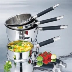 Set De 4 Casseroles Inox Rapid Cook 14 à 20 Cm -Cuisine Ustensiles Boutique 27934 1 5 Set de 4 casseroles inox Rapid Cook 14 a 20 cm Mathon