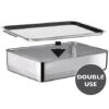 Plat à Four Inox Extra Profond Avec Couvercle Duplex -Cuisine Ustensiles Boutique 371003 0 1 Plat a four Inox extra profond avec couvercle Duplex Inoxriv
