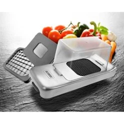 Cuisine Ustensiles Boutique -Cuisine Ustensiles Boutique 401009 1 2 Coupe legumes en inox avec 3 grilles Alligator