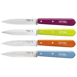 Opinel Coffret 4 Couteaux Office N°112 Lame Inox 10 Cm 4 Coloris
