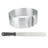 Set Couteau à Génoise Spatule à Glaçage Et Cercle à Trancher Extensible Inox -Cuisine Ustensiles Boutique 579034 0 1 Set couteau a genoise spatule a glacage et cercle a trancher extensible inox Mathon