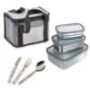 Kit Sac Isotherme, Set De Couverts Et 3 Lunch Box En Inox -Cuisine Ustensiles Boutique 619007 0 1 Kit sac isotherme set de couverts et 3 lunch box en inox