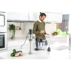 Taurus Mixeur Plongeant Acier Inoxydable 1200 W 1L 9 Taurus Mixeur Plongeant Acier Inoxydable 1200 W 1L -Cuisine Ustensiles Boutique 760350 2 2 Mixeur plongeant acier inoxydable 1200 W 1L Taurus